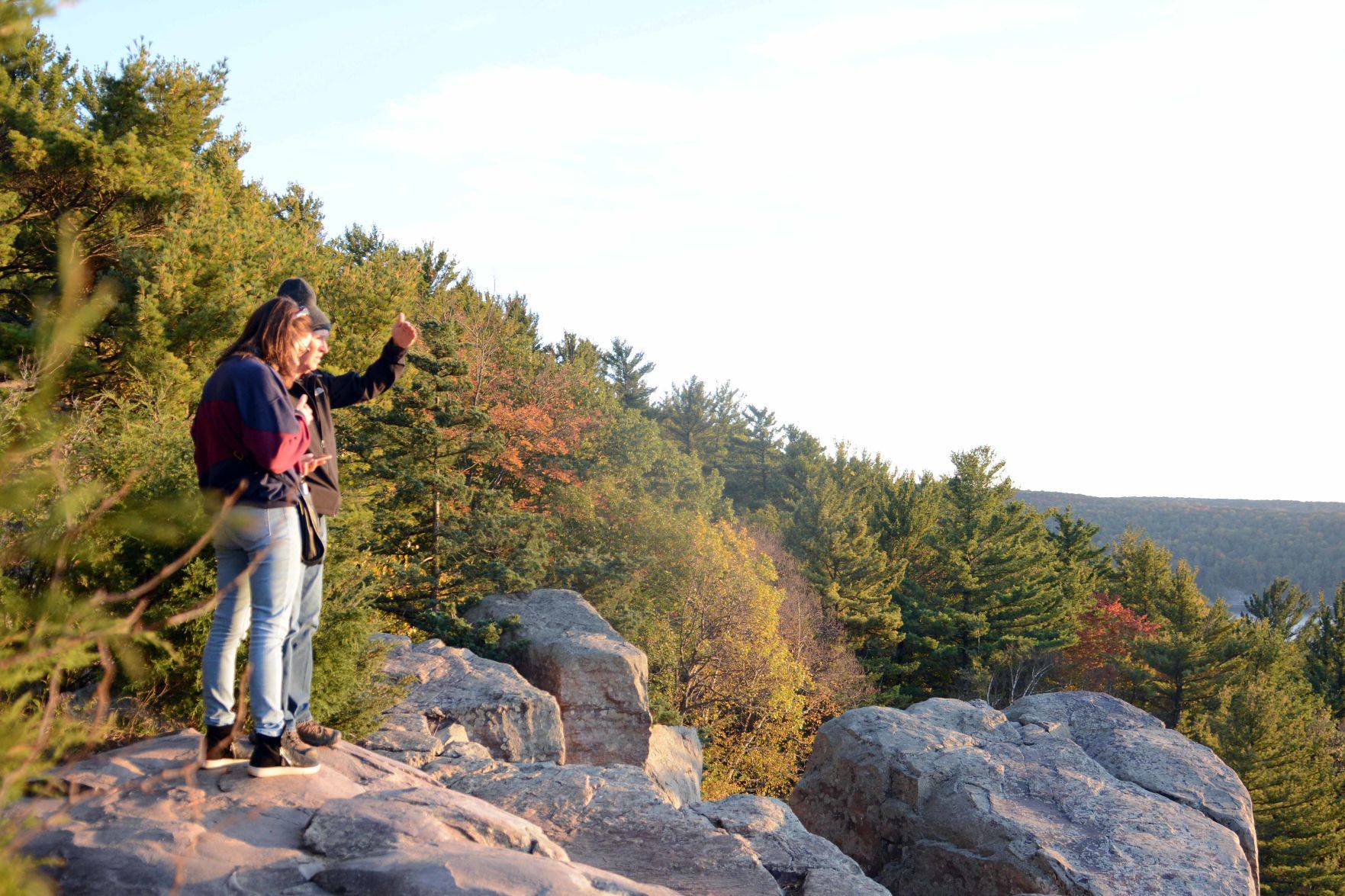 Devil's Lake shows autumn colors, Oct. 18